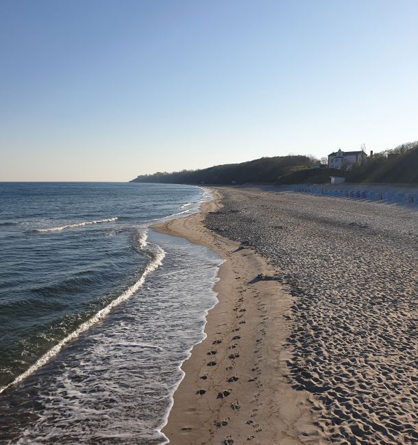 Rerik Ostsee Wellen am Strand