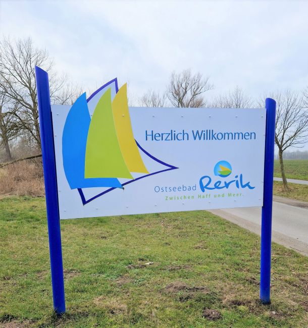 Rerik Ostsee Eingangsschild Willkommen